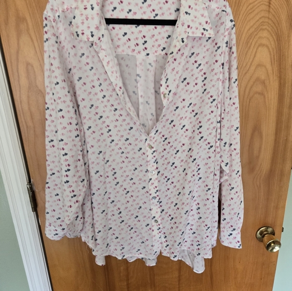 Jane and Delancey Tops - Jane and Delancey Multicolor Printed Button-Down Shirt